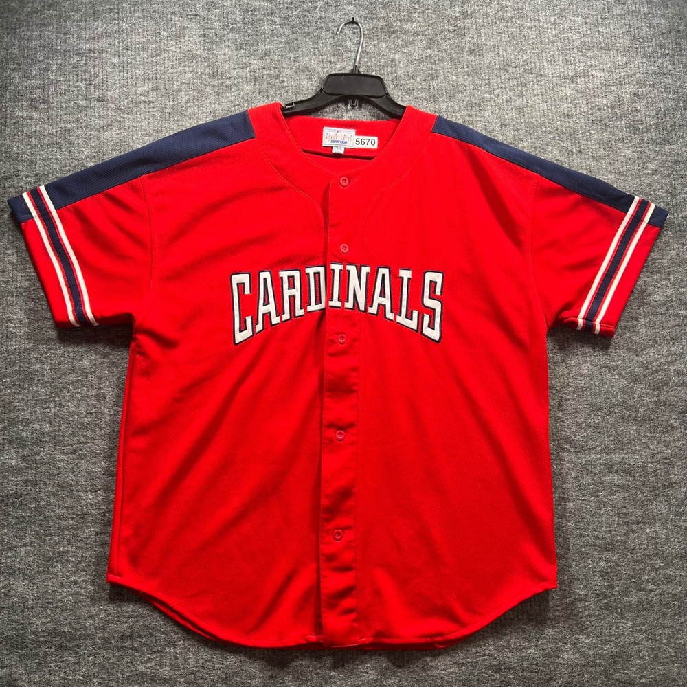 Vintage Starter St Louis Cardinals Mark McGwire 25 Jersey Red Mesh Mens 2XL MLB